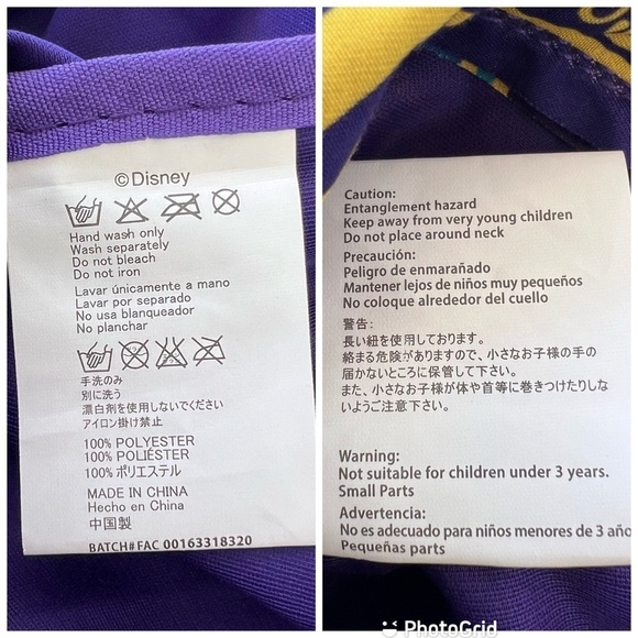 Disney Aladdin The Broadway Musical Drawstring Cinch Sack Knapsack, Backpack Bag - Picture 7 of 9